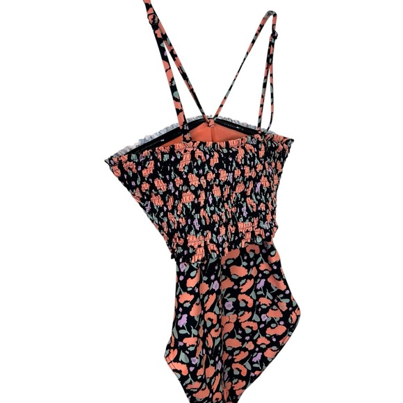 Tanya Taylor - “Kendra Smocked One-Piece” Poppy Fields Swimsuit - Size XS, Multi - Picture 8 of 14
